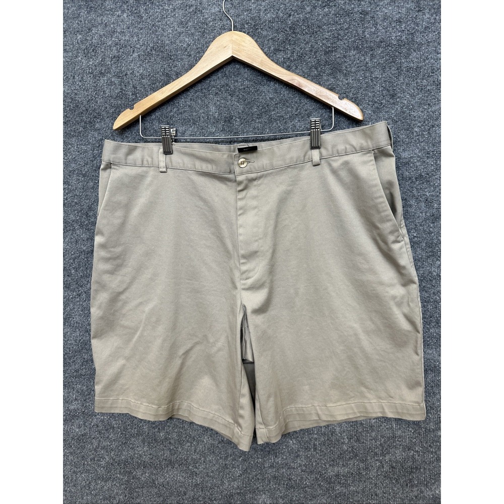 Nike Golf Mens Shorts 40 Khaki Tan Cotton Stretch Chino Flat Front Y2K